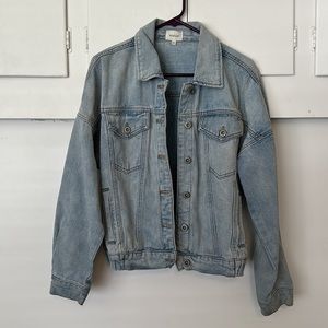 jean denim jacket oversized casual western bomber style essential